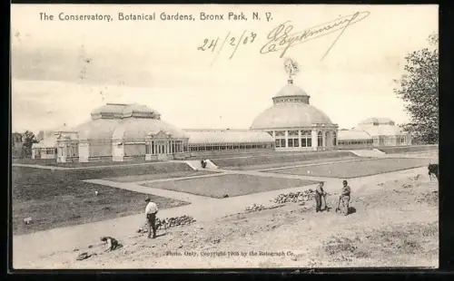 AK New York, NY, Bronx Park, The Conservatory, Botanical Gardens