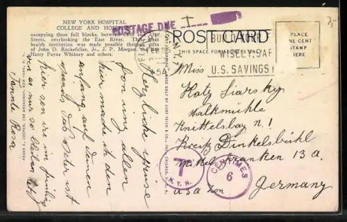 AK New York, NY, College and Hospital