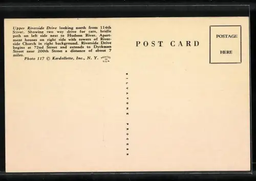 AK New York, NY, Upper Riverside Drive