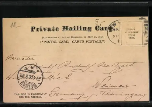 Lithographie New York, NY, New Yorker Revue Building