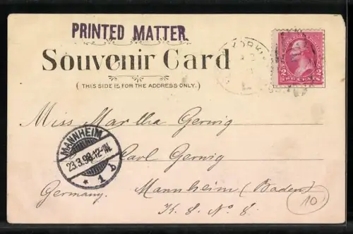 Lithographie New York, NY, City Hall of Greater New York