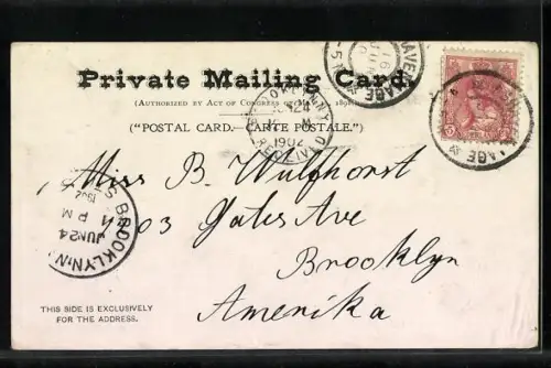 Lithographie New York, NY, Post Office