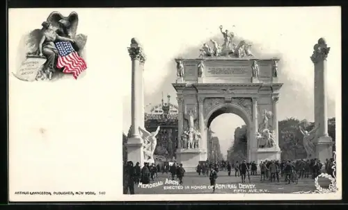 AK New York, NY, Memorial Arch