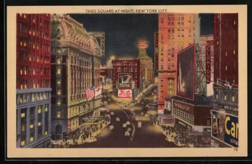 AK New York, NY, Times Square at night