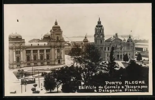 AK Porto Alegre, Edífícío do Correío e Telegrapho & Delegacía Físcal