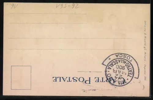 Künstler-AK A. E. Kennedy: Herr im Anzug mit einer Dame in elegantem Kleid, Tosca