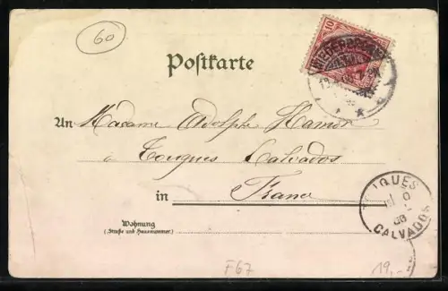 Lithographie Niederbronn i. E., Ruine Wasenburg, Kurbrunnen, Ruine Alt Windstein