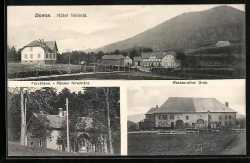 AK Donon, Hôtel Velleda, Maison forestière, Restaurant Gros