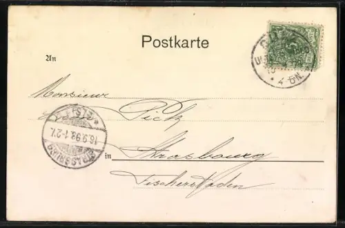 AK Sulz u. Wald, Hauptstrasse mit Bürgermeisteramt und Amtsgericht, Schloss Binder