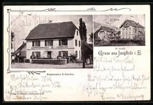 AK Jungholz i. E., Restauration B. Schuller, St. Anne