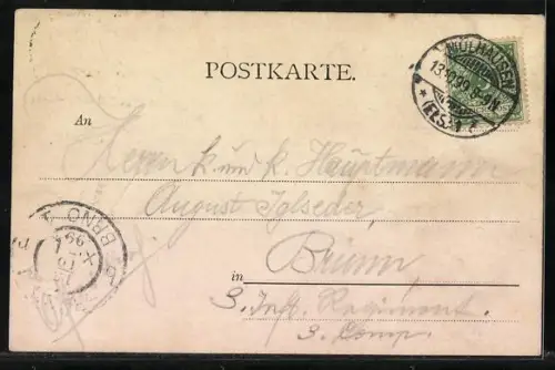 AK Mulhouse, Salon Fieg et scène de rue animée, Propr. E. Fieg