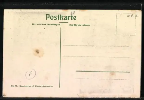 AK Urbis /O.-Els., Hotel zur Krone von R. Beck-Rauch, Speisesaal