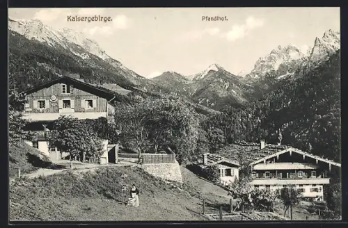 AK Kufstein /Kaisergebirge, Pfandlhof im Kaisertal