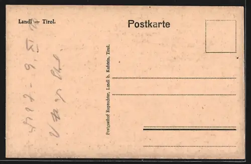 AK Landl /Tirol, Teilansicht mit Kirche