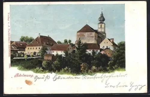 AK Adlwang, Ortspartie mit Kirche