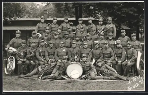 AK Brucker Lager, Soldaten mit Instrumenten 1934