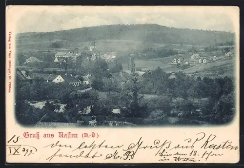 AK Kasten /N.-Ö., Ortspartie mit Kirche