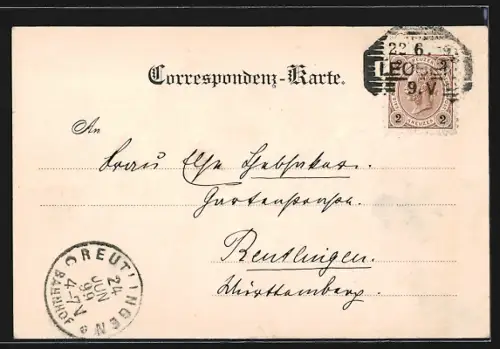 AK Leoben, Teilansicht mit Kirche