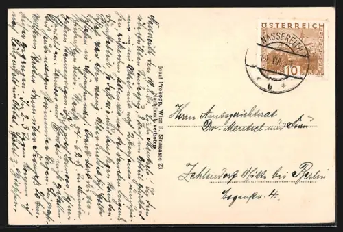 AK Nassereith /Tirol, Strassenpartie mit Kirche