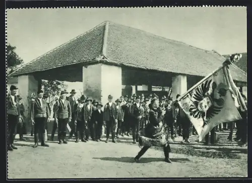 AK Neckenmarkt im Burgenland, Kroatischer Fahnenschwinger