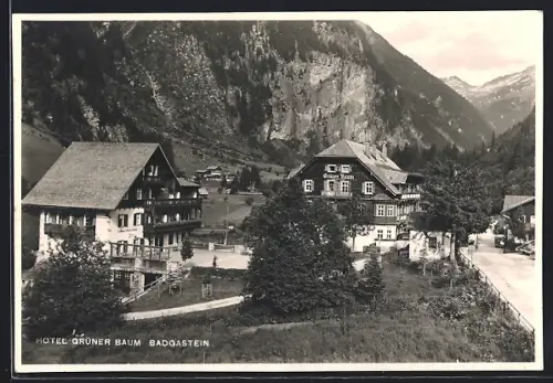AK Badgastein, Hotel Grüner Baum und Landhaus Grüner Baum