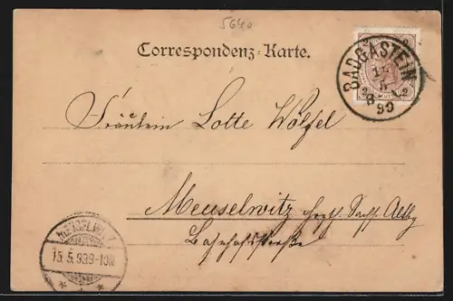 AK Bad Gastein, Ortsansicht mit Kirche