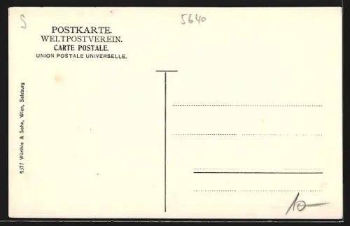 AK Bad Gastein, Café Gamskar mit Landstrasse