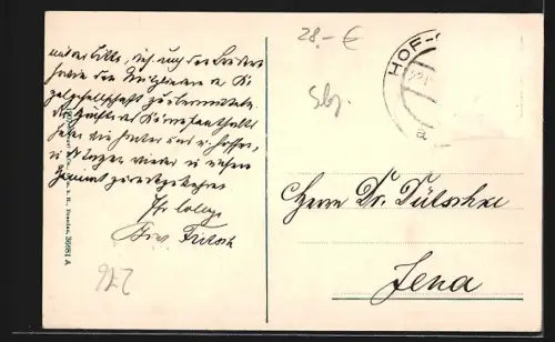 AK Bad Hof-Gastein, Wasserfall und Ortsansicht mit Kirche