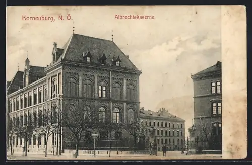 AK Korneuburg /N. Ö., Partie an der Albrechtskaserne