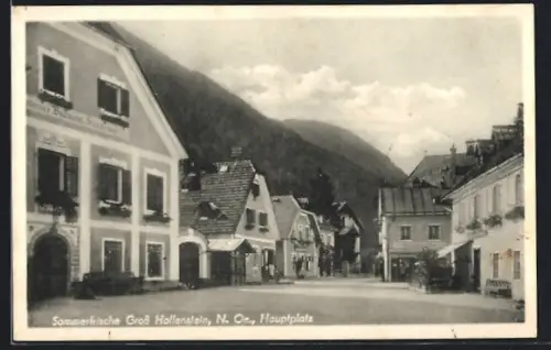 AK Grosse Hollenstein /N. Oe., Hauptplatz mit Brauerei Steinhaus