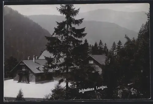 AK Langau, Jagdschloss im Wald