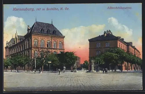 AK Korneuburg, Strassenpartie an der Albrechtskaserne