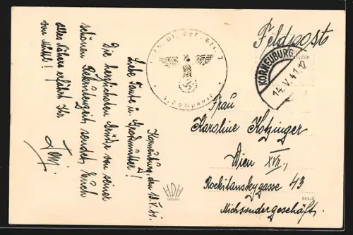 AK Korneuburg, Ansicht der Pionierkaserne