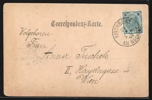 AK Kirchberg am Wechsel, Neue Schule, Gesamtansicht, Edelweiss