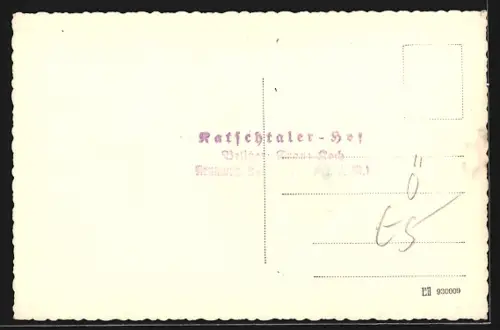AK Rennweg, Gasthof Katschtalerhof Franz Koch