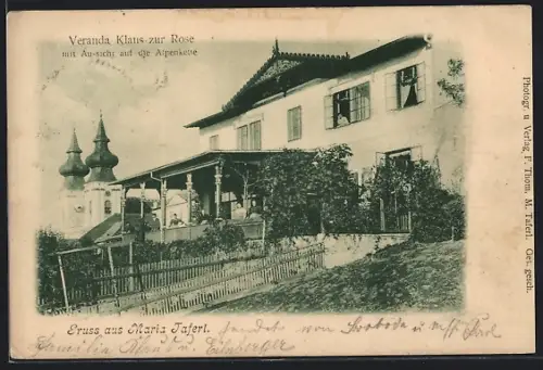 AK Maria Taferl, Veranda Klaus zur Rose