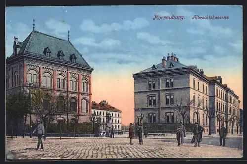 AK Korneuburg, Albrechtskaserne mit Strasse