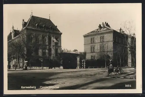 AK Korneuburg, Ansicht der Pionierkaserne