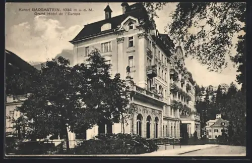 AK Badgastein, Grand Hotel de l`Europe, Seitenansicht