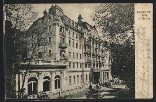 AK Badgastein, Hotel de l`Europe