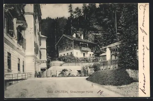 AK Bad Gastein, Blick zur Straubinger Hütte