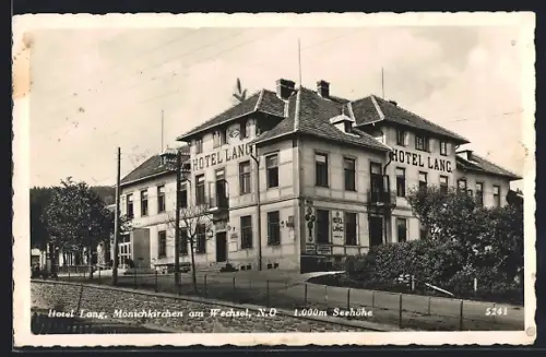 AK Mönichkirchen am Wechsel, Hotel Lang