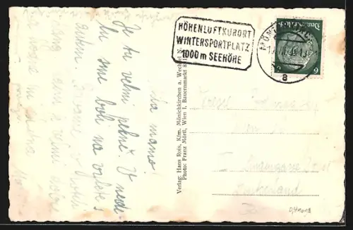 AK Mönichkirchen am Wechsel, Hotel Lang