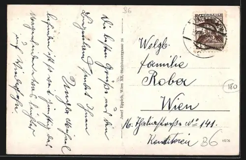 AK Lackenbach /Burgenland, Totalansicht von einer Wiese aus
