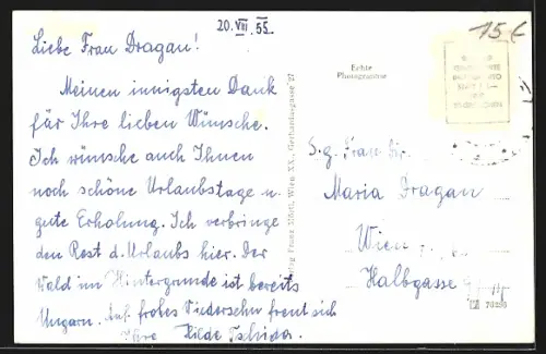 AK Rattersdorf-Liebing, Die Sommerfrische aus der Vogelperspektive