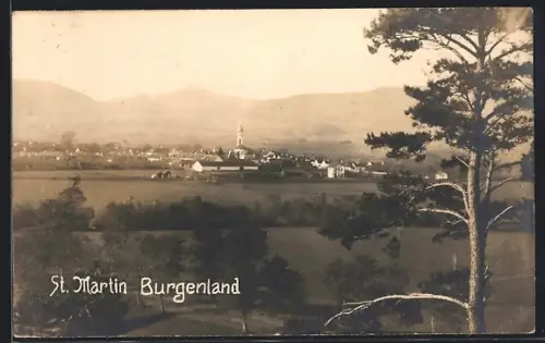 AK St. Martin /Burgenland, Gesamtansicht aus der Ferne