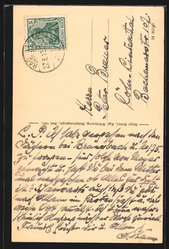 AK Orb, Motiv aus der Altstadt, Ochsenkarren im Ort