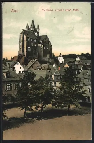 AK Diez, Schloss, erbaut anno 1070