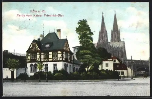 AK Köln a. Rh., Partie vom Kaiser Friedrich-Ufer