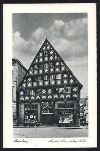AK Oldenburg / O., Degode Haus im Ort